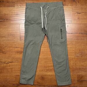 Vuori Ripstop Climber Pants Mens M 32x28 Gray Drawstring Nature Outdoor Hiking